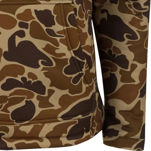 Drake Waterfowl Men's LST Silencer Hunting Warm Anti-Pilling Hoodie with Soft Feel Combed Fleece Interior & Kangaroo Pouch4