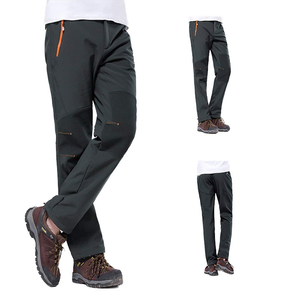 Hydrofuge Pantalon Coupe-Vent à Séchage Étanche Rapide pour Camping et Randonnée Pêche Escalade en Plein Air Épaississement de la Chaleur Hommes Pantalons