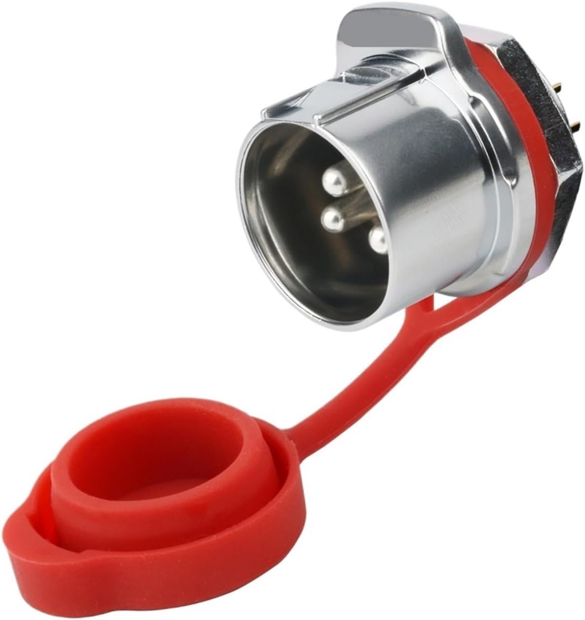 45A Waterproof Electrical Wire Connector M24 3pin Quick Release Butt Plug Panel Mount Socket Welding Pin(Re-Butt Set)