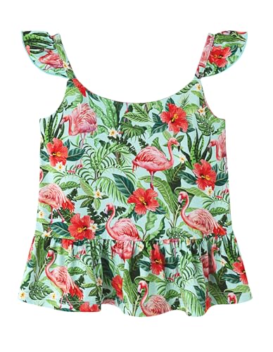 Image of Baby Girl Sleeveless T-Shirts Toddler Infant Girls Tank Top T-Shirt Viscose from Bamboo Summer Cool Tees 3Months-5T