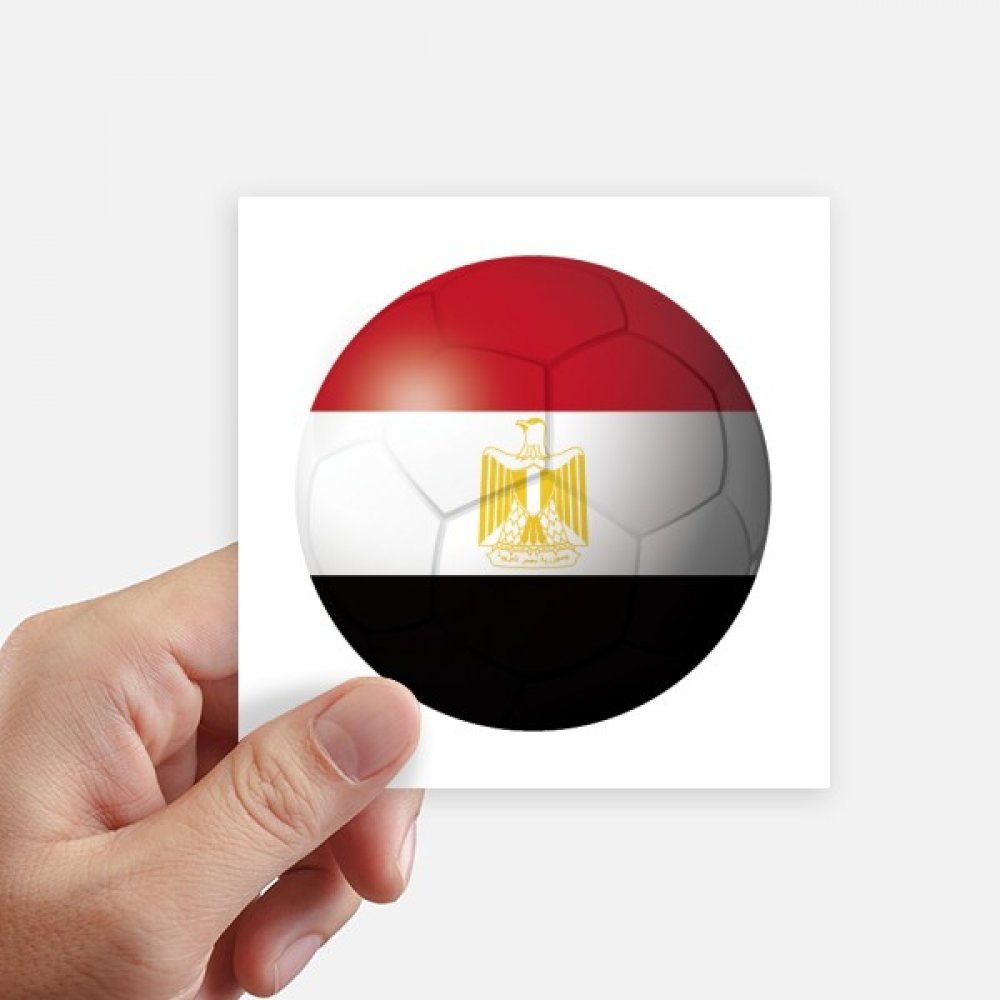 Autocollant drapeau Égypte carré 10cm DIYthinker pour ordinateur et moto x8