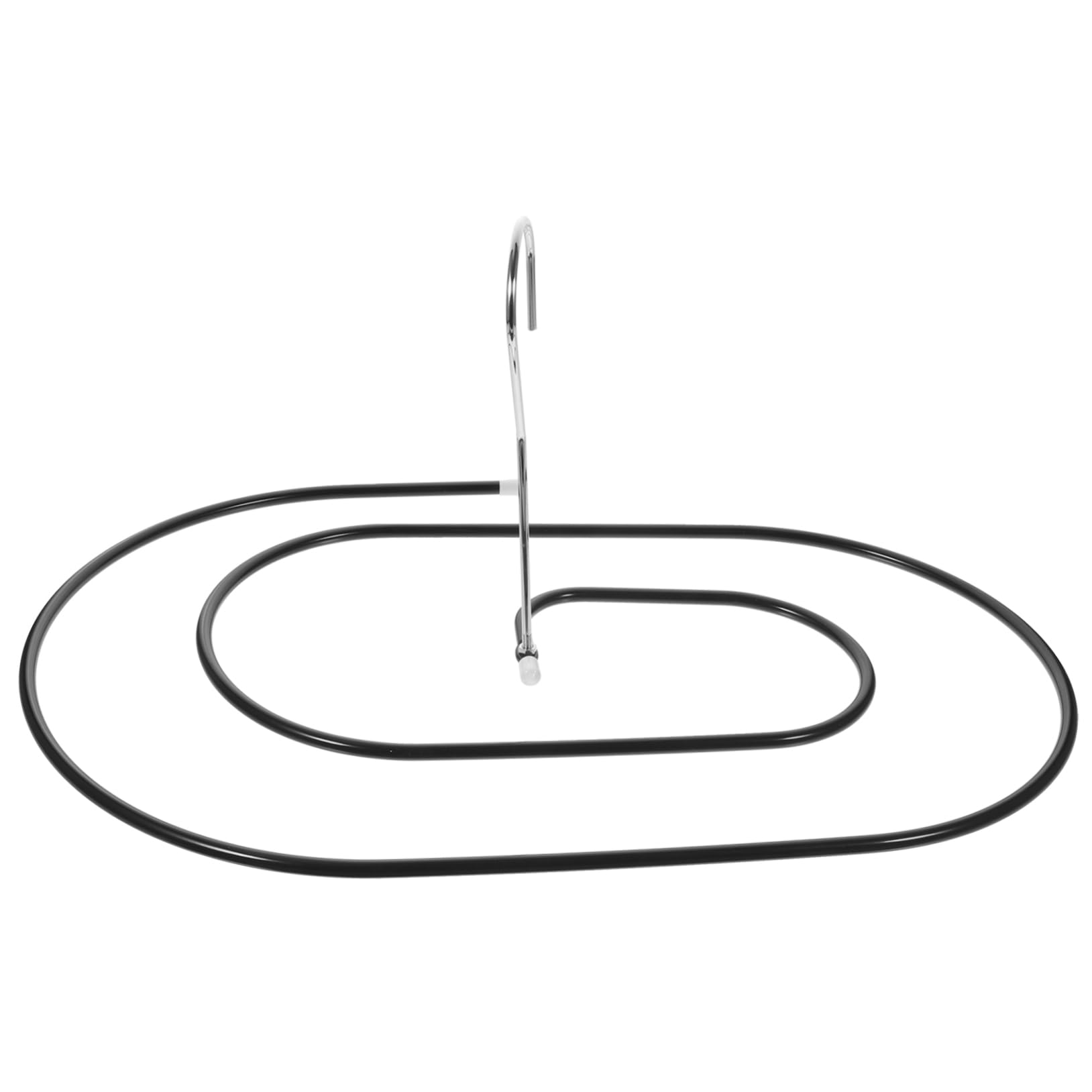 Bettlakenaufhänger mit Runden Glatten Kanten aus Stahl Spiral Schwarzer Schwer Belastbar zum Trocknen von Bettwäsche und Decken zu Hause