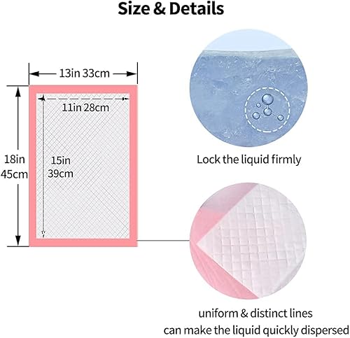 Miniatura 2 de Inodoro grande de rata pequeña para mascotas y 100 almohadillas para orina de conejo, almohadillas de entrenamiento para inodoro de mascotas de 18 x