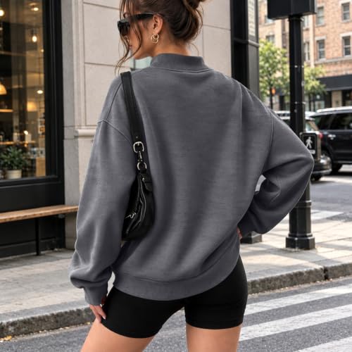 yakyamgi Oversized Mock Neck Sweatshirt Women Winter Fall Casual Outfits - image 6