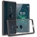 Sony Xperia XZ2 Case, CoverON [ClearGuard Series] Slim Fit Phone Cover with Clear Hard Back and TPU Bumpers for Sony Xperia XZ2 - Clear with Black Rim