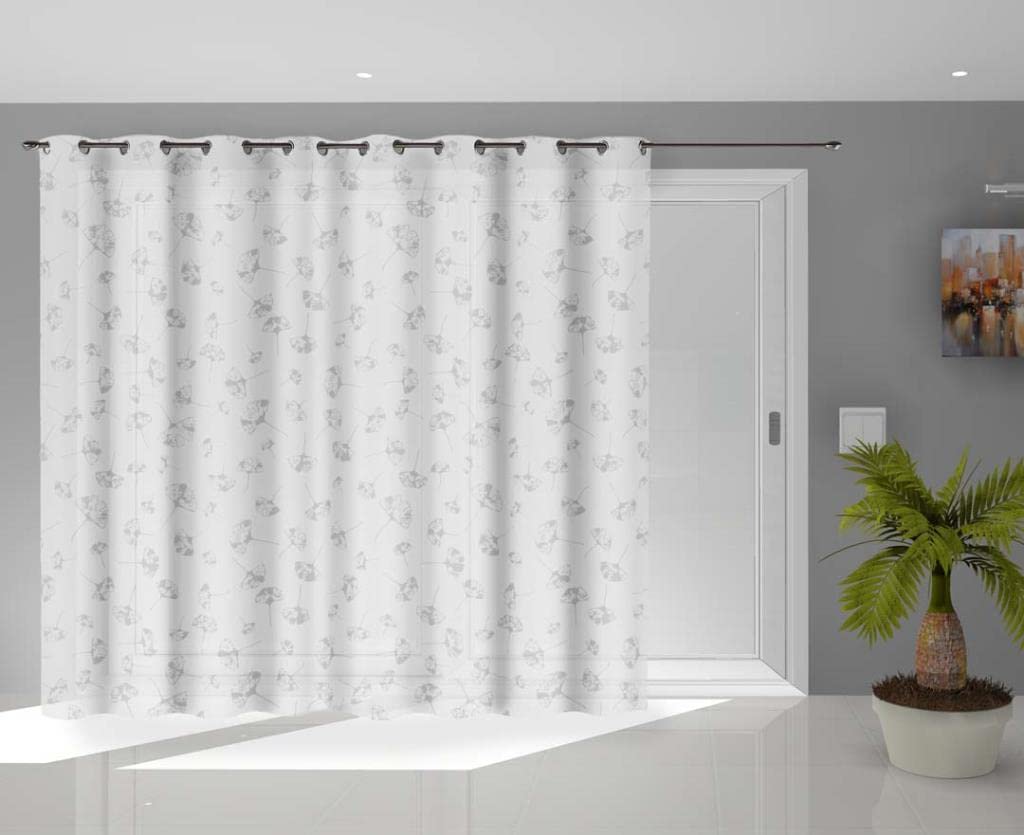 Soleil d'ocre Kyoto Eyelet Curtain Polyester White 280 x 250 cm