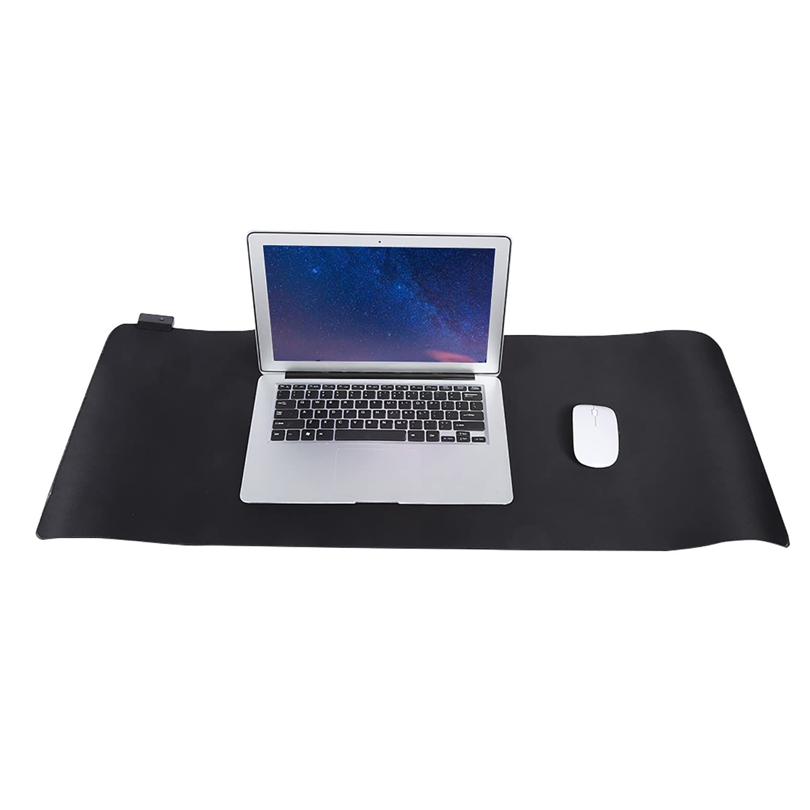 Tapis de Souris Gaming Extra Large 900 x 400 x 4 mm, Tapis de Souris RGB Épais avec Éclairage LED Multicolore, Bordure Surpiquée, pour Jeux et Bureau