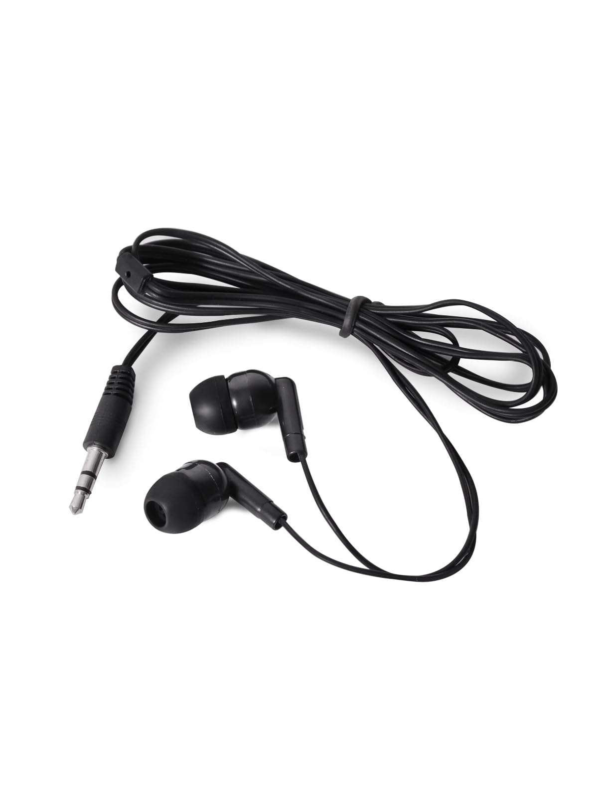 Confezione da 100 auricolari per scuola e aula con cavo, per studenti, confezione da 100, colore: nero