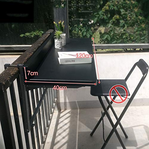 Comptoir de bar éponte réglable et rabattable pour balcon et loisirs