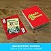 AQUARIUS DC Comics Wonder Woman Playing Cards - Wonder Woman Themed Deck of Cards for Your Favorite Card Games - Officially Licensed DC Comics Merchandise & Collectibles - Poker Size