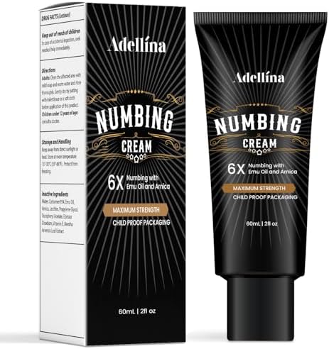 Adellina Fast-Acting & Long-Lasting Pain Relief Cream with Arnica...