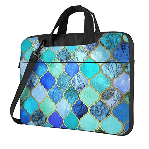 Sac à bandoulière ordinateur turquoise pour vos trajets et réunions