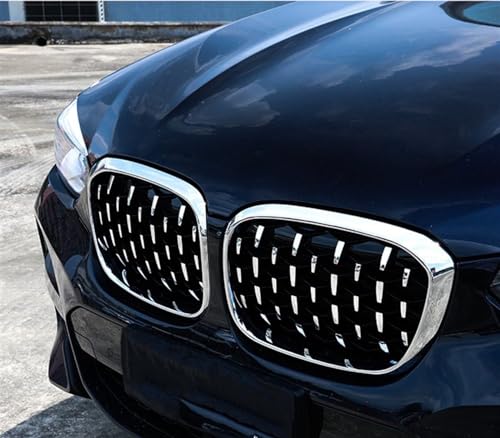 Calandre avant pour BMW X3 G01 grille d'aération All Silver robuste - 4
