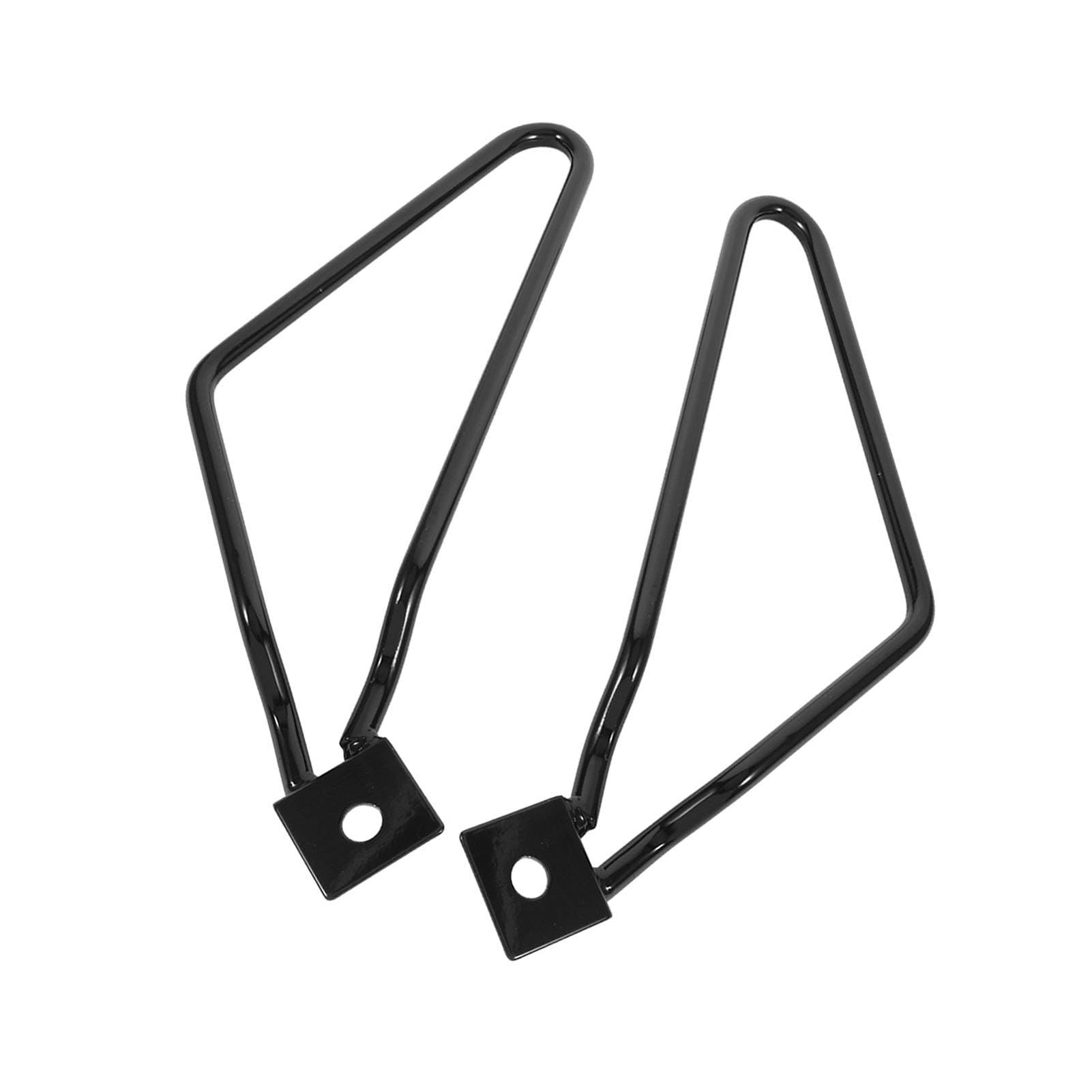 2 Supports de Montage pour Sacoches de Moto, Support et Résistant, Protection des Roues XL883 HD1450 Argent (Noir),Autres modifications