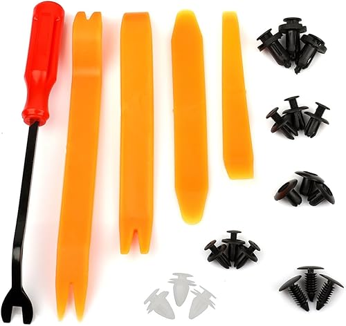 Miniatura 2 de SCITOO Kit de repuesto para tornillos de expansión de 6 tamaños para automóvil, clips de remache para parachoques, 1 removedor de sujetadores