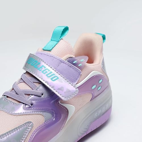Reslide Roller Shoes With Led Light Two Wheels For Boys Girls Rechargeable Sport Sneaker (Pink 4.5 Big Kid) thumb #8