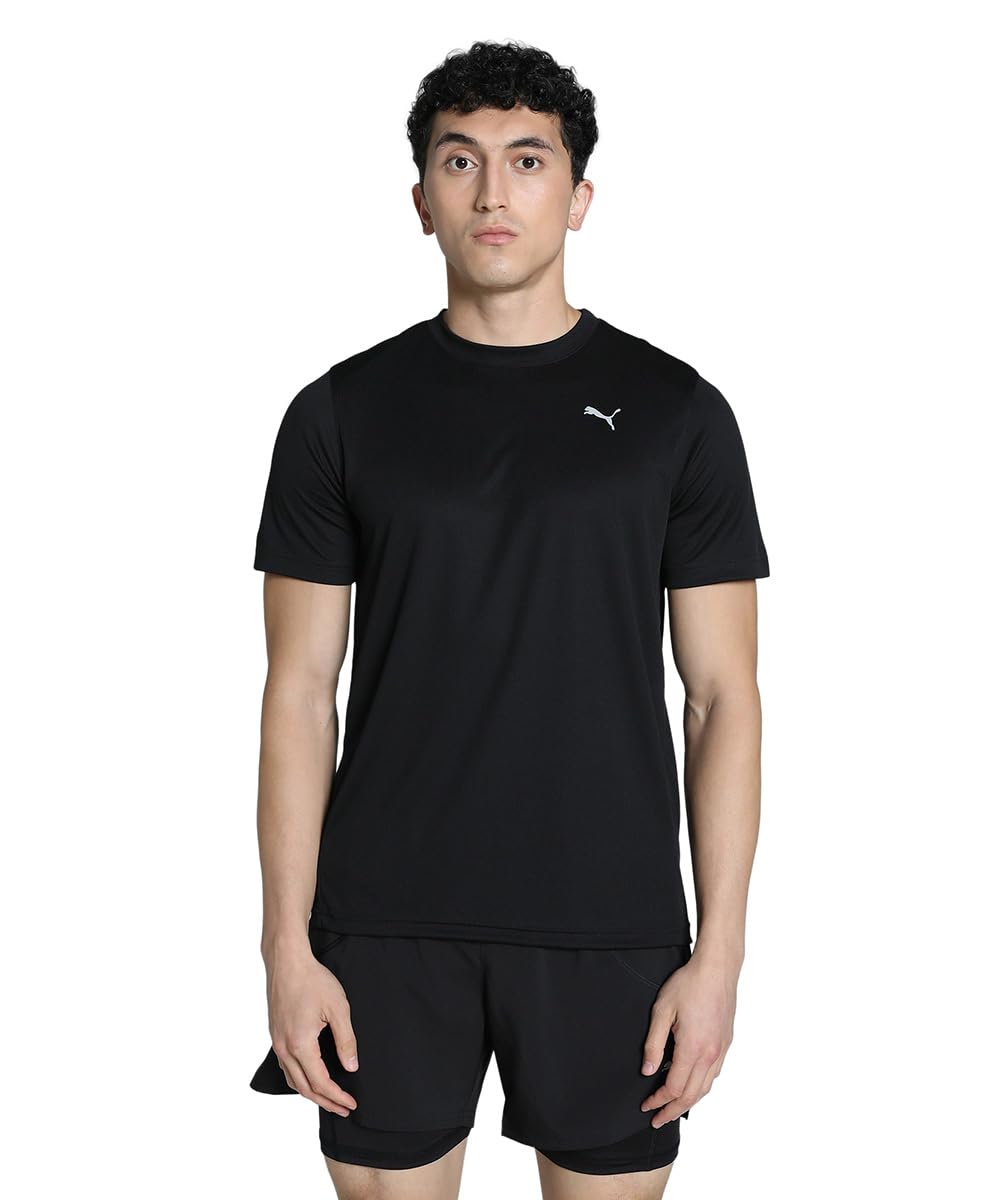 puma Men's Solid Regular Fit T-Shirt (527894_Black-picture-13