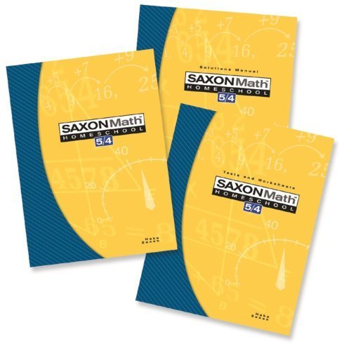 Saxon Math 5/4 Homeschool: Complete Kit 3rd Edition by Stephen Hake (2004-04-01)      Paperback – January 1, 1872