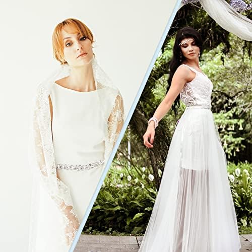 Firtink Rhinestone Belt Wedding Dress Belt for Women Diamante Belt