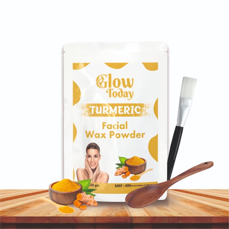 GLOW TODAY Facial Wax Powder Haldi, Painless Herbal Facial Hair Remover Waxing Powder for Women No Harmful Chemicals, No Irritation, No Skin Rashes - 100 gm (B0D9KD9838) Amazon Price History, Amazon Price Tracker