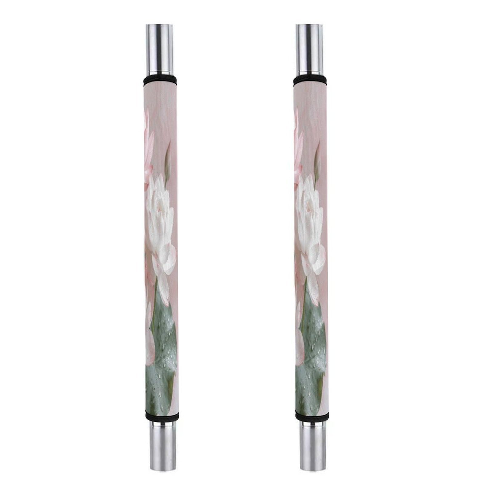 Fodpand Style Lotus Floral Kitchen Handle Cover, Keep Your Kitchen Appliance Clean, Fashion Refrigerator Anti Slip Sleeve,Anti Slip Handle Cover For Refrigerators Ovens Cabinets Dishwashers