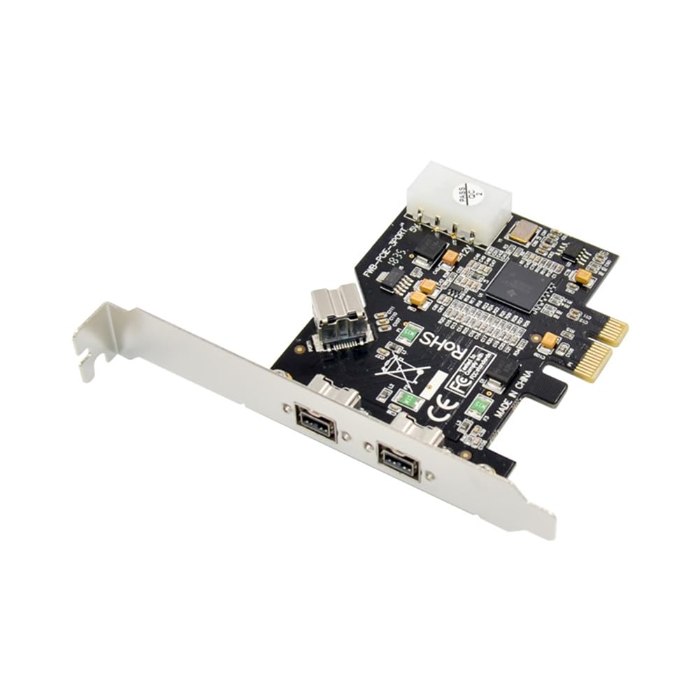 Carte Contrôleur PCI Express PCI-e X1 A 3 Ports 1394B Carte Supplémentaire pour FireWire 800 IEEE 1394 B 2+1 Capture Vidéo de Caméra