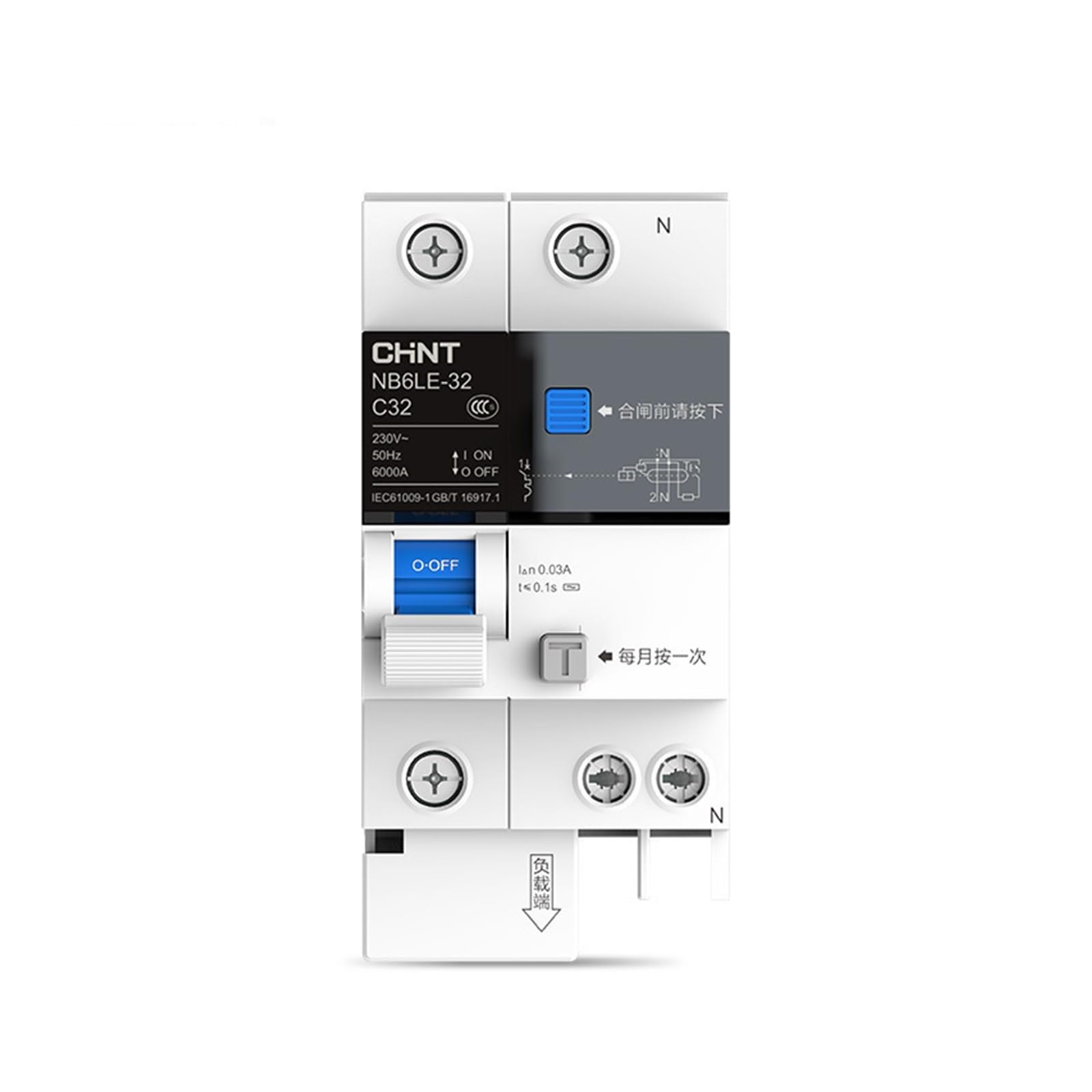 Interruptor de fugas eléctricas NB6LE-32 para la cocina y hogar seguro