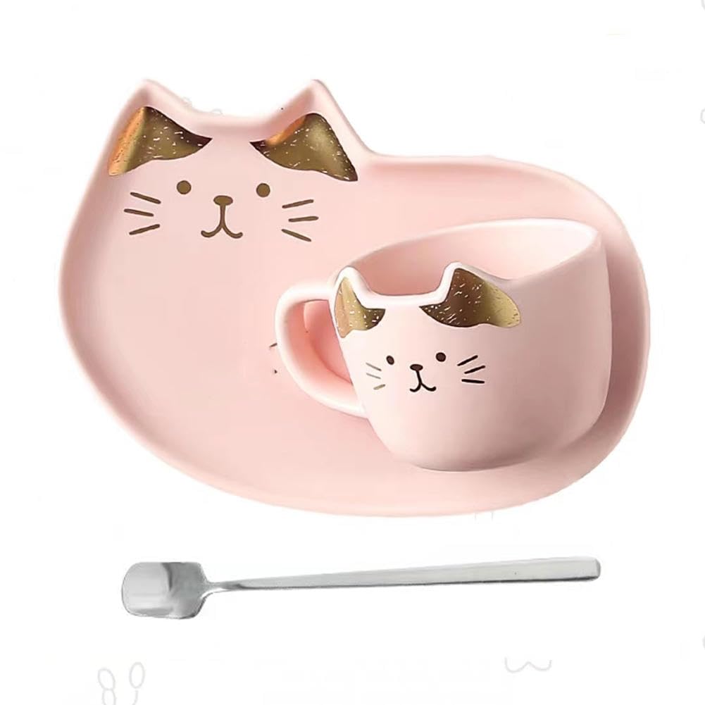 Ensemble de tasses à thé de qualité en céramique VINGAA avec soucoupes fines