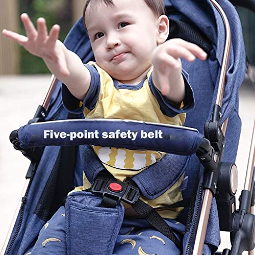 Reissysteem kinderwagen 3 in 1 kinderwagen kinderwagen, opvouwbare anti-shock pasgeboren kinderwagens met kinderwagen… - Afbeelding 5