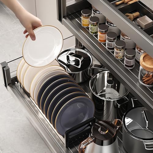 Étagères de rangement pour garde-manger d'angle : fini les placards inaccessibles