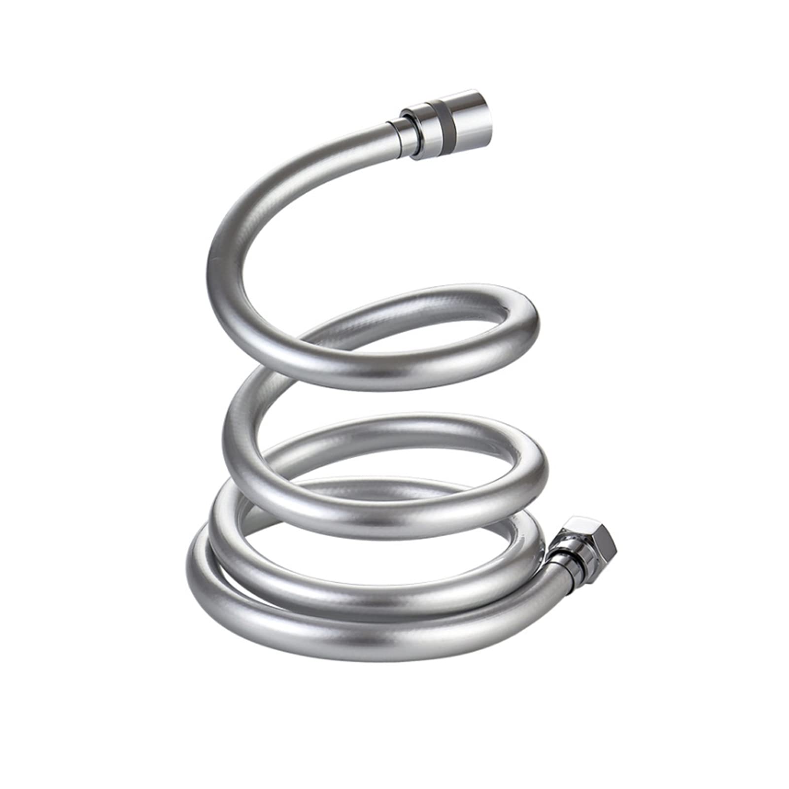 QUNINE Brauseschlauch, PVC-Hochdruck, 1,5 m, 2 m verdickender, verdrehsicherer, glatter Brauseschlauch für Badewanne, Handbrause, Flexibler Brauseschlauch (B 1,5 m, 360 Winkel) (A 2 m) (B PVC 1,5 m)