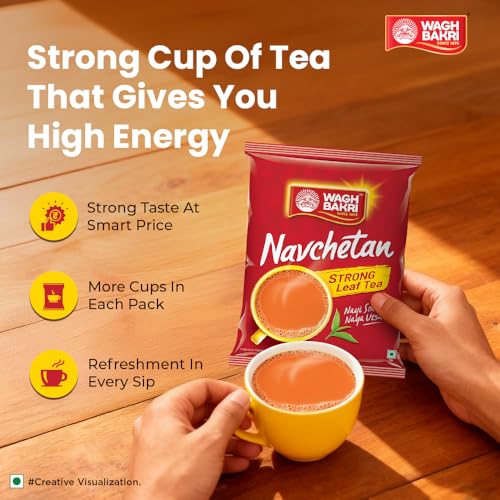 Image of Navchetan Danedar Tea, 1Kg, Black Tea, Loose Leaves (Pack of 3)