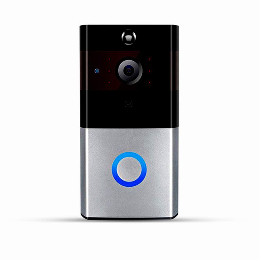 Timbre Inalámbrico, 720P Wi-Fi Smart Home Vídeo Timbre IR LED, Audio De Dos Vías Intercomm, App, Tarjeta del TF, Bajo Consumo De Energía, Hogar, Hospital, Oficina, Hotel