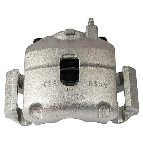 Image of TRQ Front Left Brake Caliper w /Bracket Drivers Side