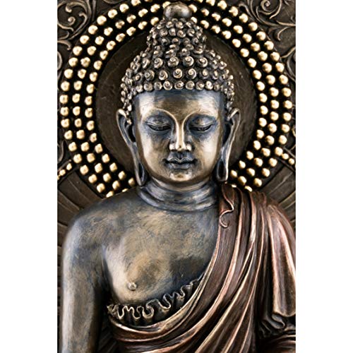 Estatua Medicinal Buda en Bronce - 10.5 pulgadas miniatura 5