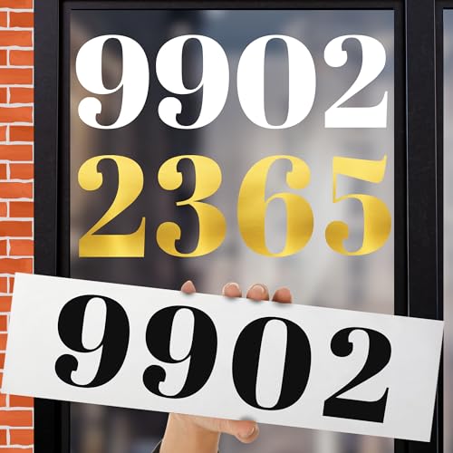 Your Custom Address Numbers or Text ║ Unlimited Text Fonts + XXXL Up to 144 inch Size║ Design Your Customized Vinyl Number Stickers ║ Decals for Home Office Business ║ We Print All Made in The USA