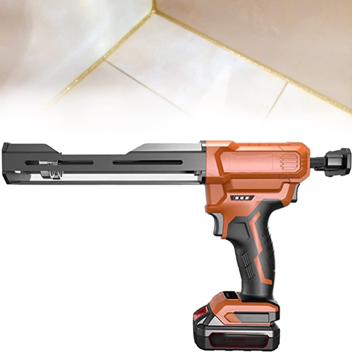 Bezprzewodowy elektryczny pistolet do klejenia 21V Li-ion Elektryczny pistolet do klejenia Profesjonalny pistolet do klejenia z baterią i ładowarką do klejenia wypełniania uszczelniania,2xBattery