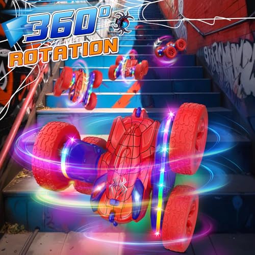 23% Off Jimdella Spider RC Car with LED Lights & Stunts - Image 4