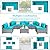 JAMFLY Wicker Patio Furniture 7 Pieces Conversation Sets, Outdoor Rattan Patio Sofa Porch Furniture Set with Washable Cushions and Glass Coffee Table (Light Blue)