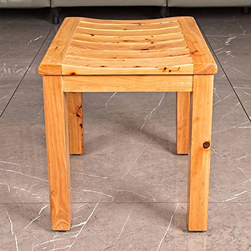 Repose-pieds de rasage d'angle en bois étanche pour douche senior - 6