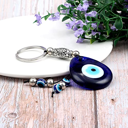 Caiyao 1-3 Pcs Blue Beads Evil Eyes Bracelet Hamsa Hand of Fatima Bracelet Glass Charm Evil Eye Leather Cord Necklace Protection Jewelry Set - Image 3