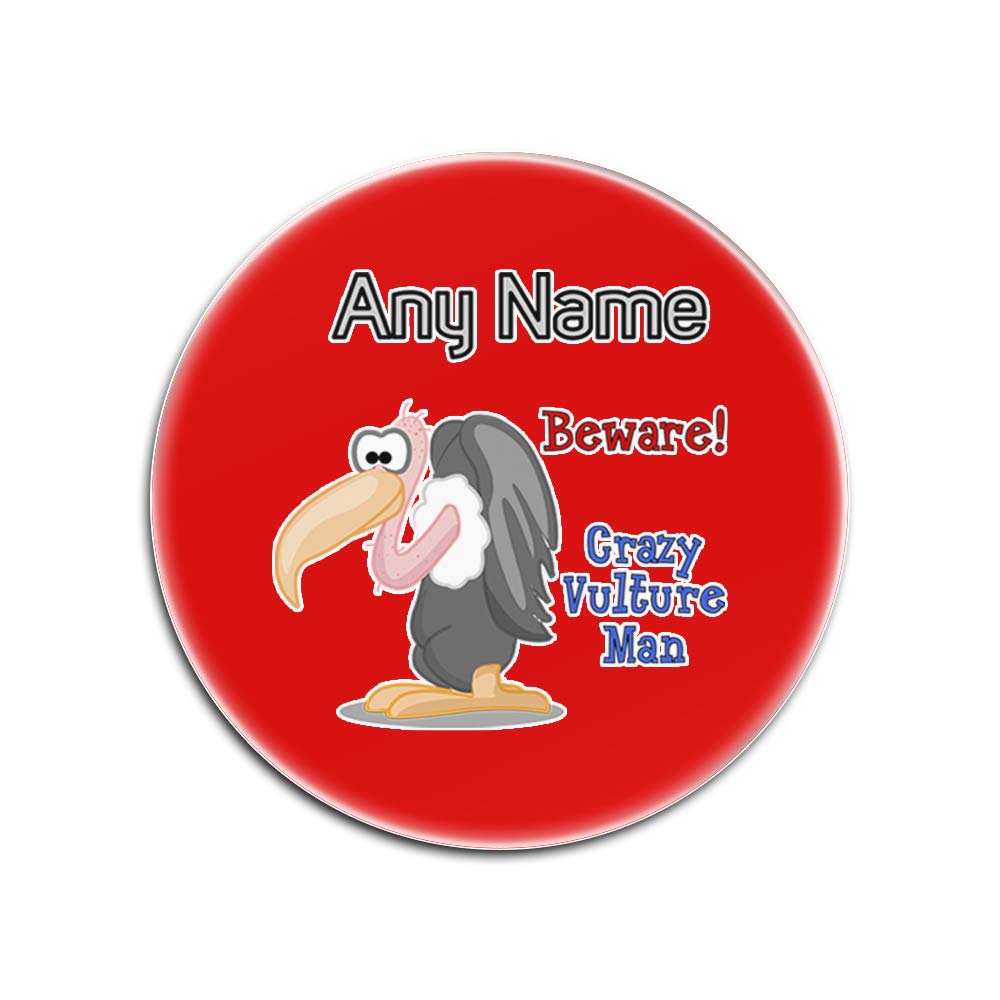 Sous-verres Crazy Vulture Man pour protéger vos tables des taches de verre