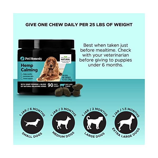 PetHonesty-Hemp-Calming-Chews-for-Dogs-Natural-Soothing-Chews-with-Hemp-Valerian-Root-Stress-Dog-Anxiety-Relief-Helps-Aid-with-Thunder-Fireworks-Chewing-Barking-Beef-Liver-90-Count PetHonesty-Hemp-Calming-Chews-for-Dogs-Natural-Soothing-Chews-with-Hemp-Valerian-Root-Stress-Dog-Anxiety-Relief-Helps-Aid-with-Thunder-Fireworks-Chewing-Barking-Beef-Liver-90-Count