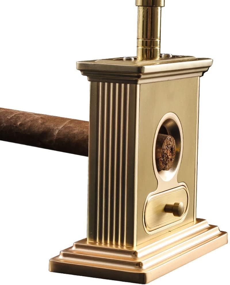 Tabletop Cigar Cutter, Guillotine Cigar Cutter w/Drawer for cuttings, Gift for Cigar Lovers (Color : A)