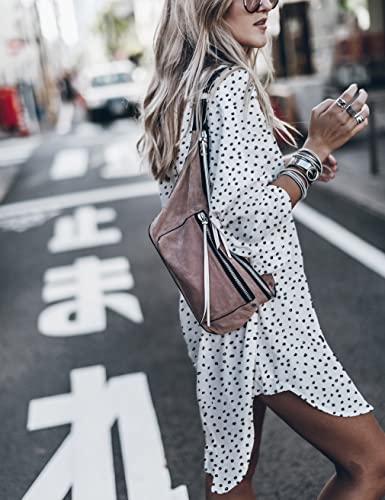Image of Women's Swimsuit Cover up,Silky Button Down Shirt Midi Dress Kimono,Summer Bathing Suit Beach Coverups for Women (CP-Aline)