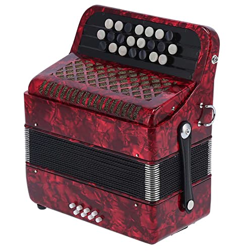 Professional Piano Accordion, 22 Keys 8 Bass, Adjustable Straps, International Standard Tuning Musical Instrument, For Beginners Adults Kid
