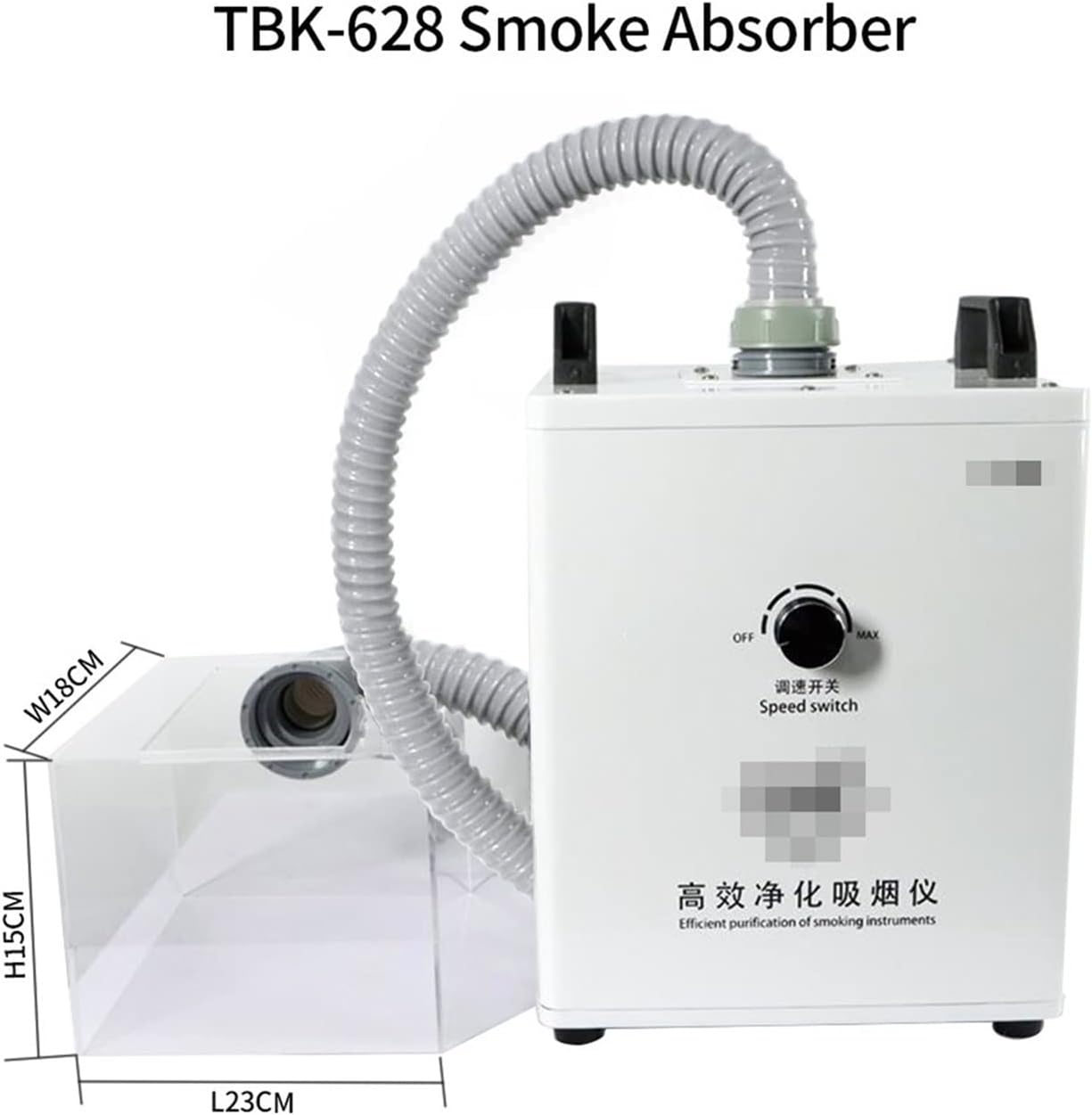 Welding Fume Extractor Smoke Absorber Machine Gas Remover Air Dust Cleaner Solder Smoke Absorber DIY Welding Work Air Purifier