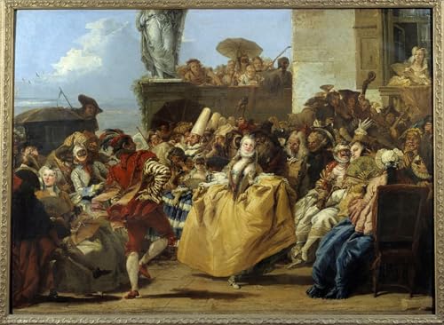 Poster Image Déco Carnaval Tiepolo Impression Toile Haute Définition