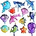 FORMIZON Palloncini a Forma di Pesce Marino, 13 Pezzi Palloncini di Pesce Palloncini per Bambini Animali Marini Elio Palloncini Palloncini Shark, per Kid Festa di Compleanno Decorazioni