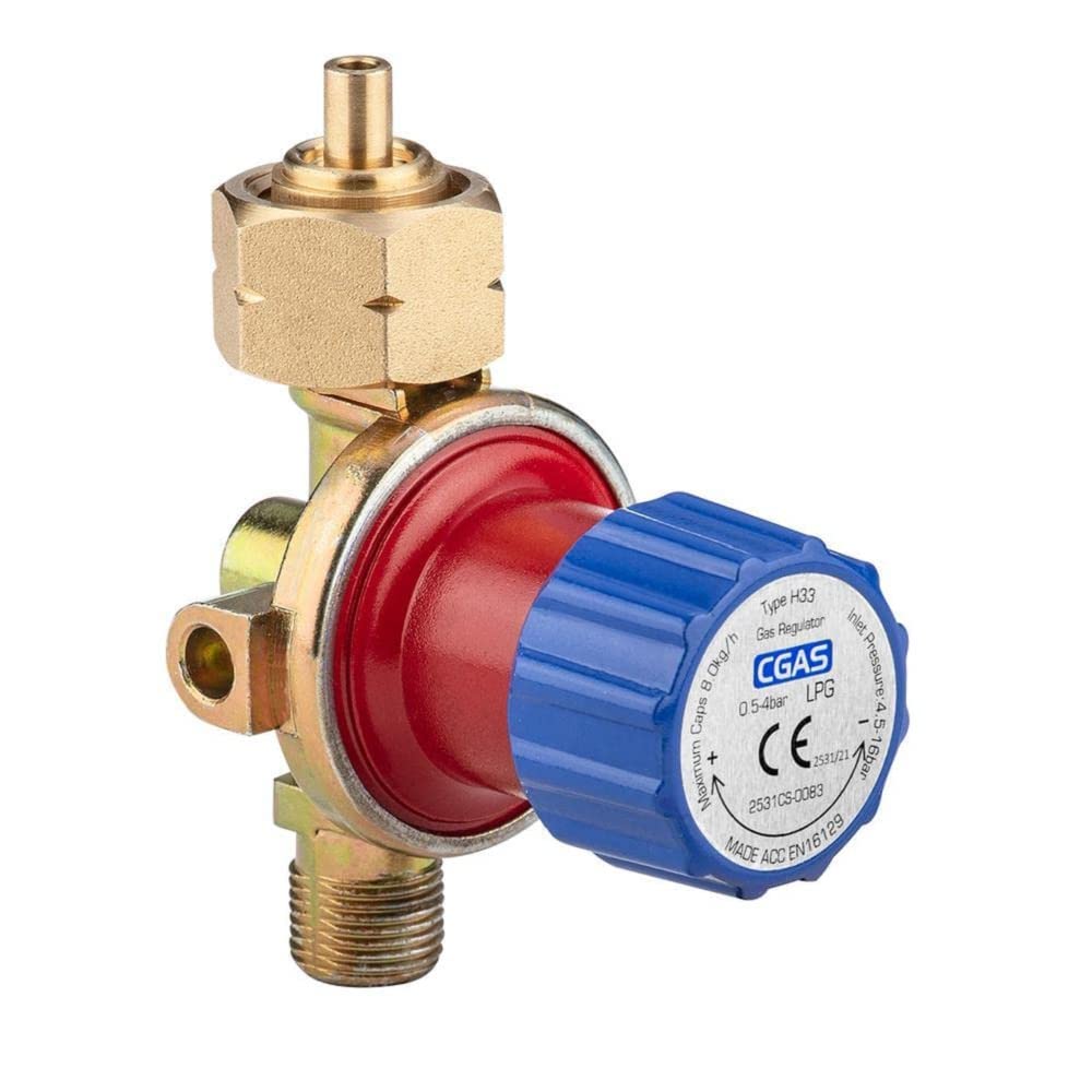 NEO TOOLS Riduttore di Gas con regolatore di Pressione (Massimo 4 Barre, 8 kg/h) Marca